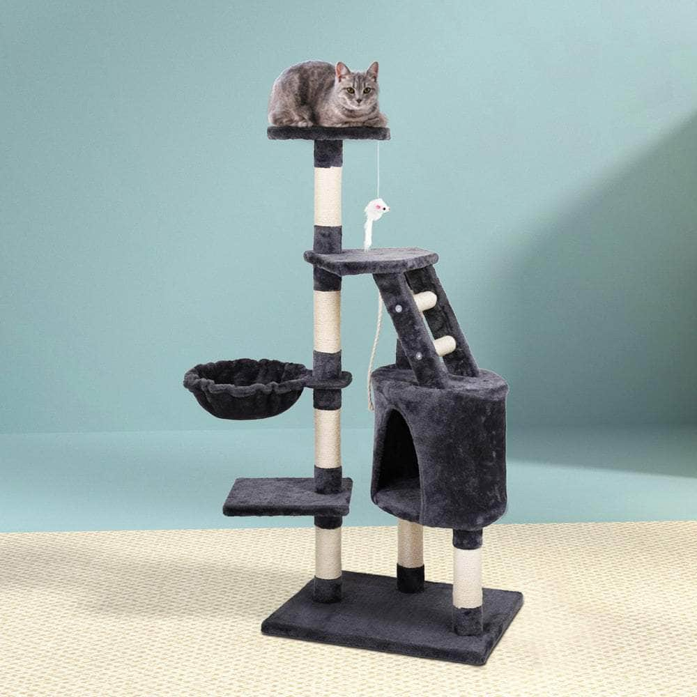 Versatile Cat Tree Tower with Scratching Posts - 120cm