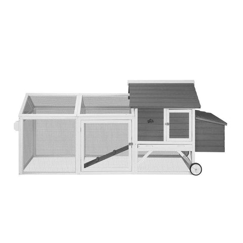 Versatile Chicken Coop and Rabbit Hutch Combo: Spacious Shelter for Pets