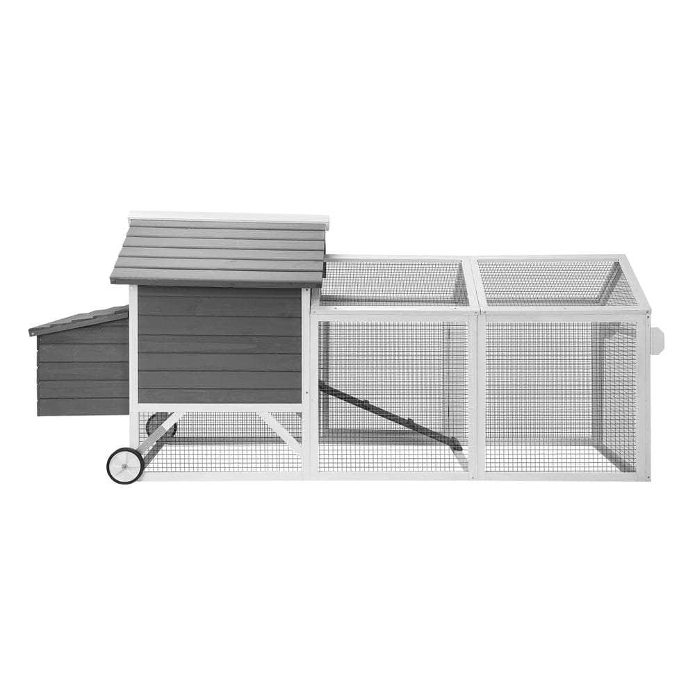 Versatile Chicken Coop and Rabbit Hutch Combo: Spacious Shelter for Pets