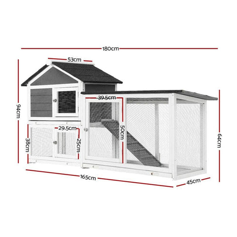 Versatile Extra Large Wooden Chicken Coop - Rabbit Hutch