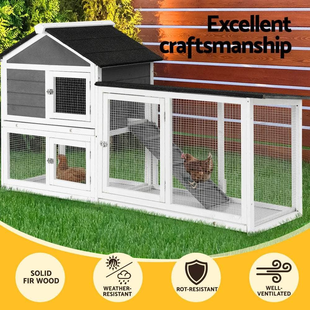 Versatile Extra Large Wooden Chicken Coop - Rabbit Hutch