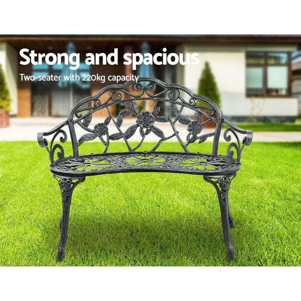 Victorian Garden Bench - Green