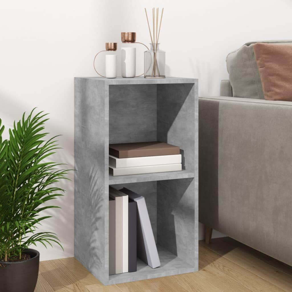 Vinyl Storage Box Concrete Grey Chipboard