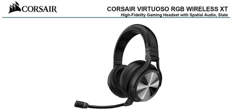 Virtuoso Rgb Wilress Xt Black 7.1 Audio. High Fidelity Ultra Comfort