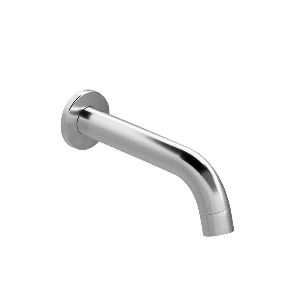 Wall Bath Mixer Tap Round Spout Shower Bathtub Chrome