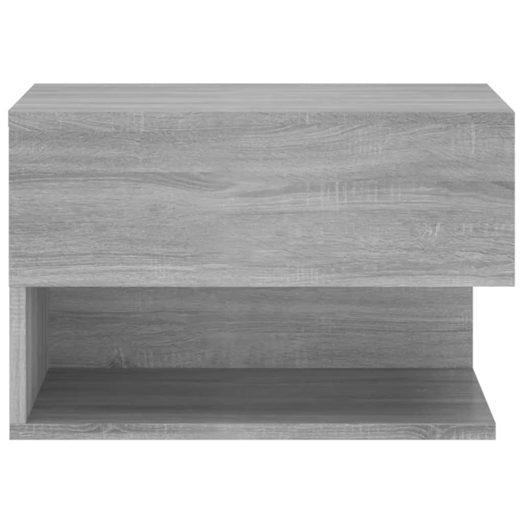 Wall Bedside Cabinet Grey Sonoma