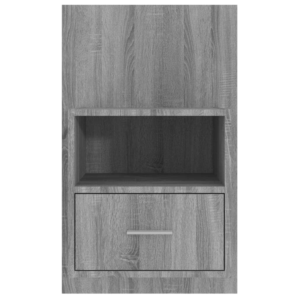 Wall Bedside Cabinet Grey Sonoma Engineered Wood