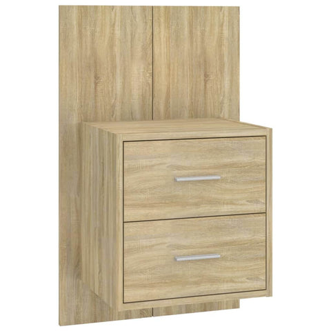 Wall Bedside Cabinet Sonoma Oak