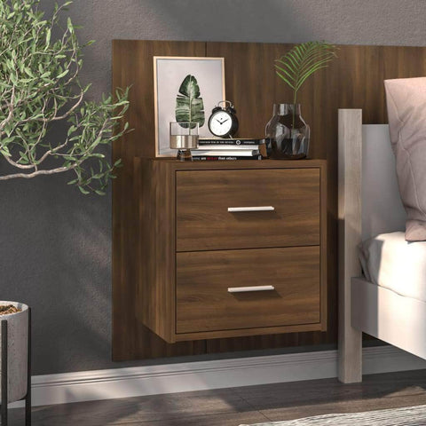 Wall Bedside Cabinet Wood