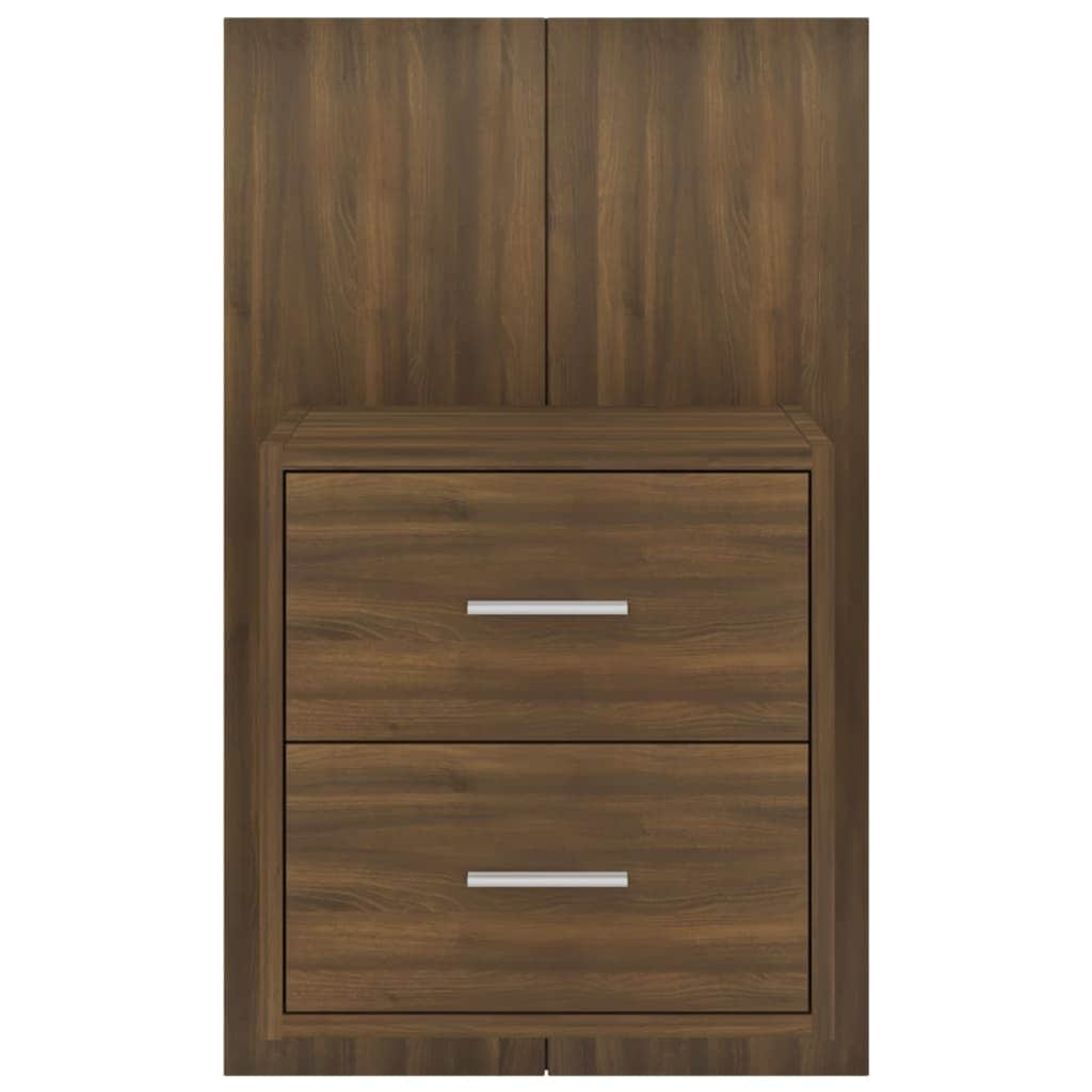 Wall Bedside Cabinet Wood