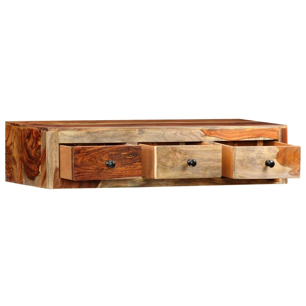 Wall Console Table Solid Sheesham Wood