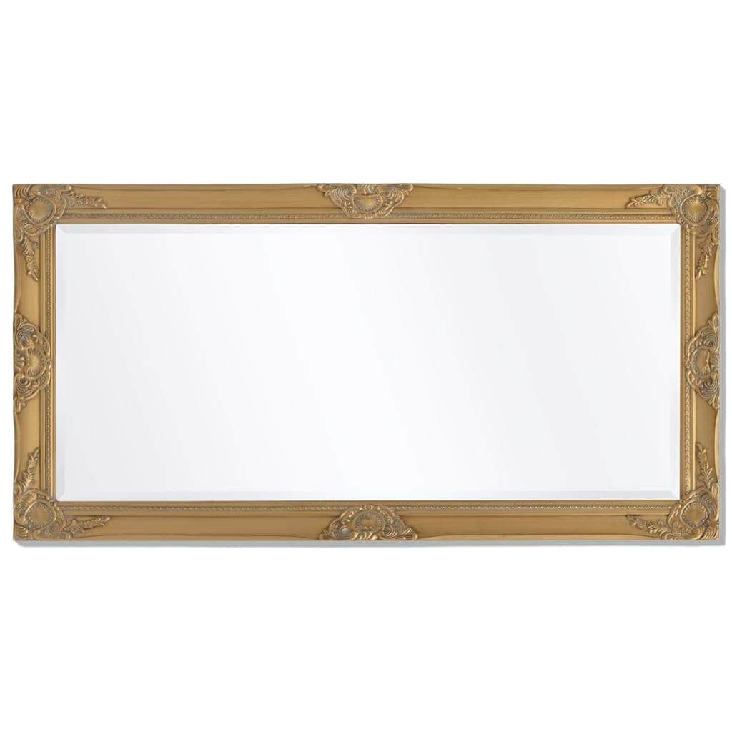 Wall Mirror Baroque Style Gold