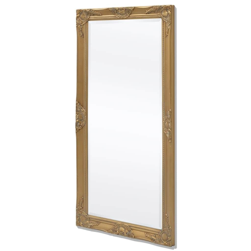 Wall Mirror Baroque Style Gold