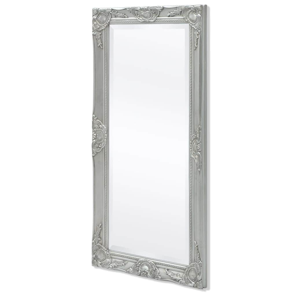 Wall Mirror Baroque  Style  Silver