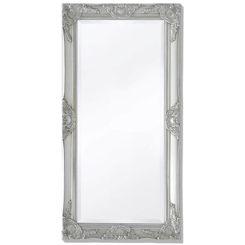 Wall Mirror Baroque  Style  Silver