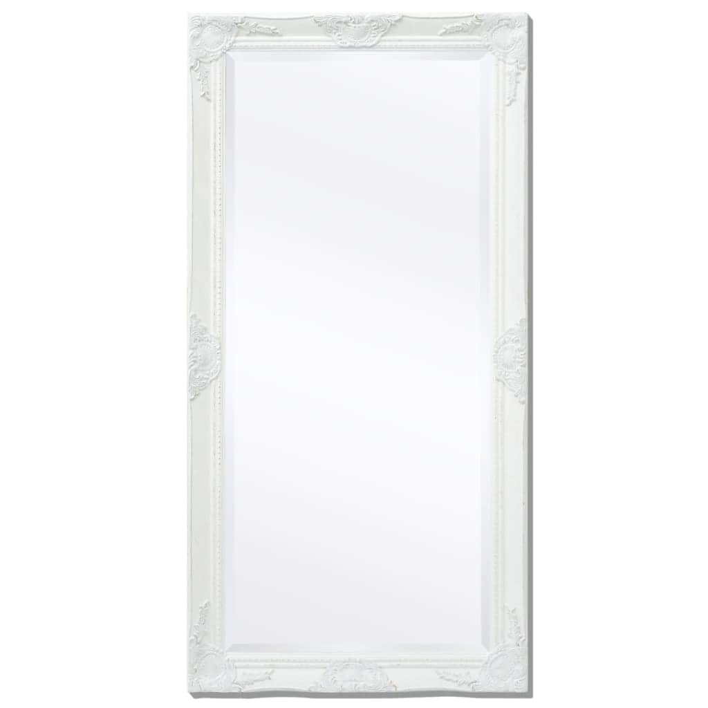 Wall Mirror Baroque  Style White