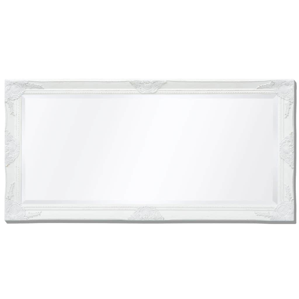 Wall Mirror Baroque  Style White