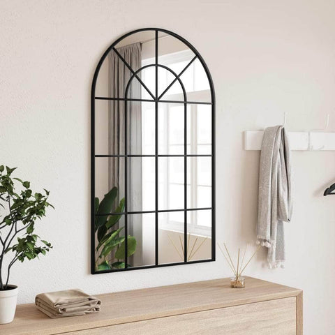 Wall Mirror - Black Arch Iron