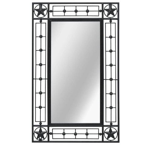 Wall Mirror  durable Rectangular Black