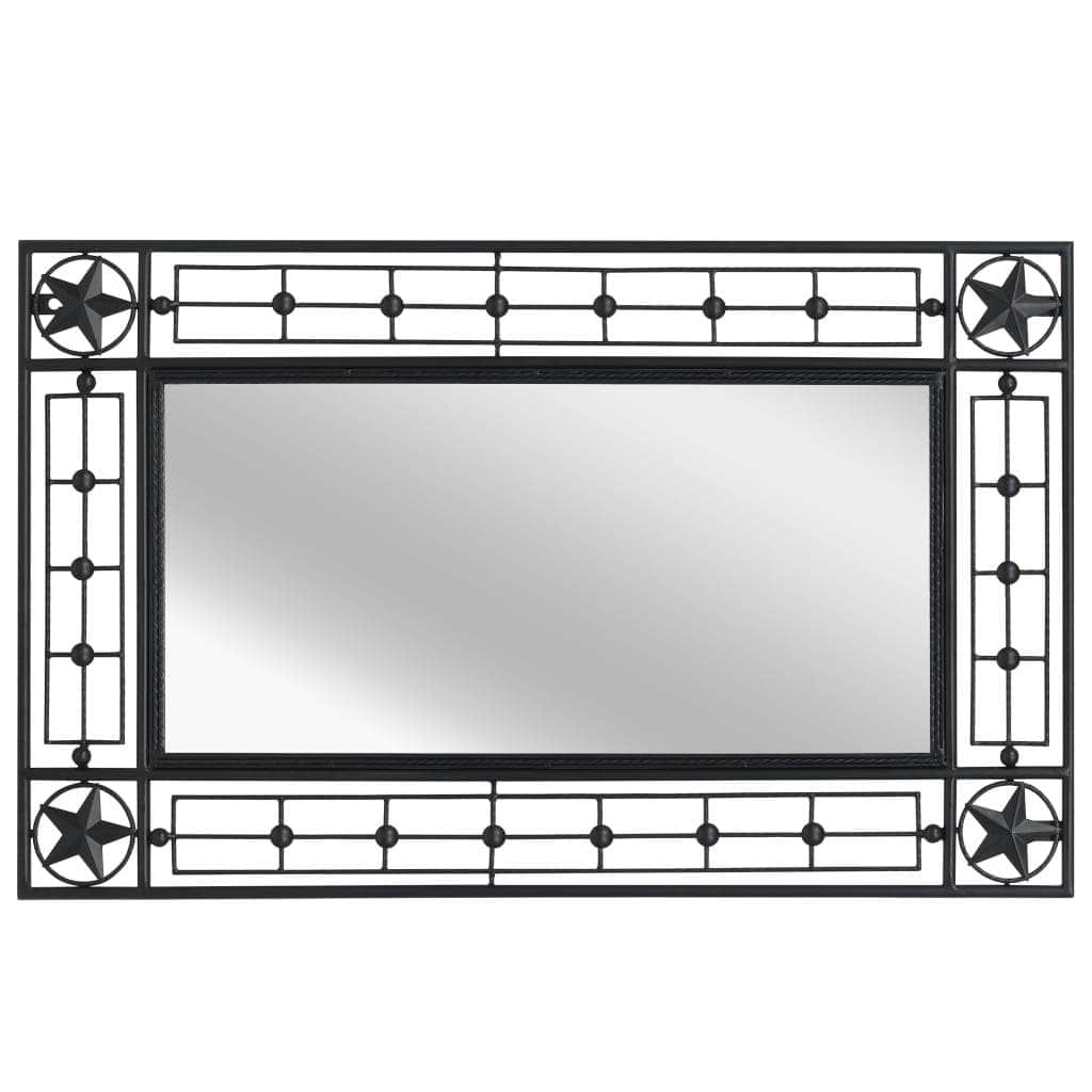 Wall Mirror  durable Rectangular Black