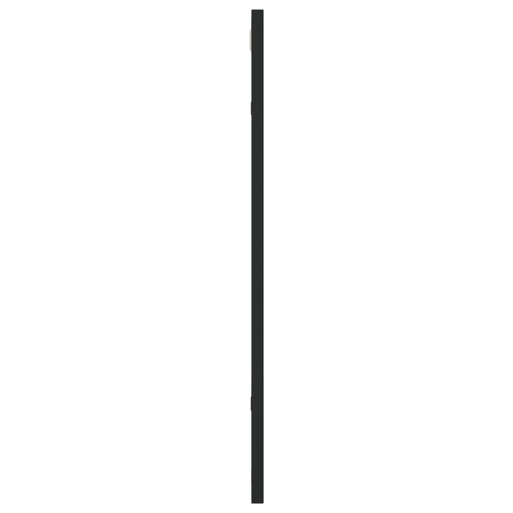 Wall Mirror Rectangle Iron Black