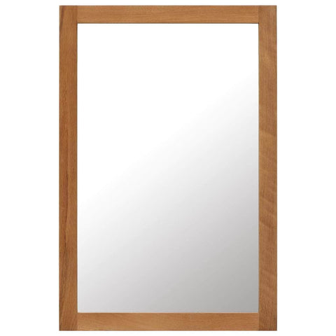 Wall Mirror Solid Oak Wood