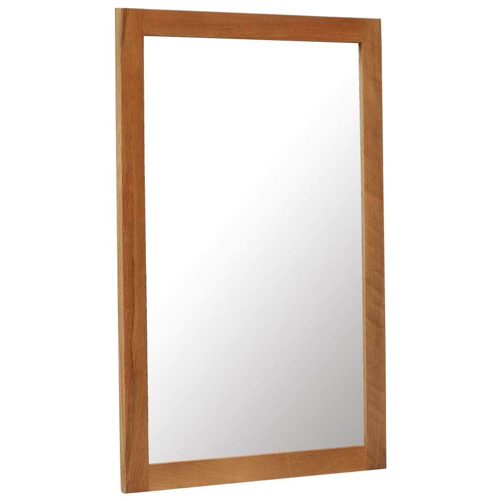 Wall Mirror Solid Oak Wood