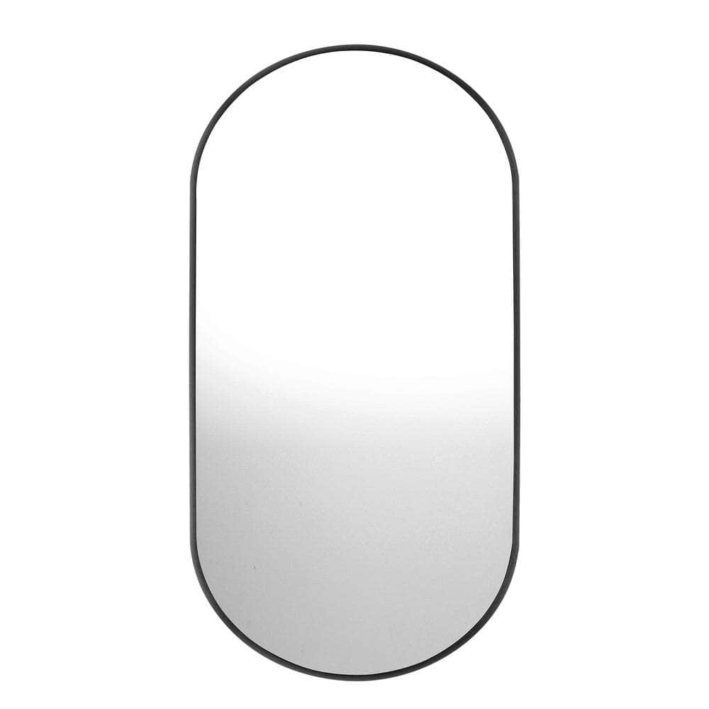 Wall Mirrors Oval Black 84x50cm