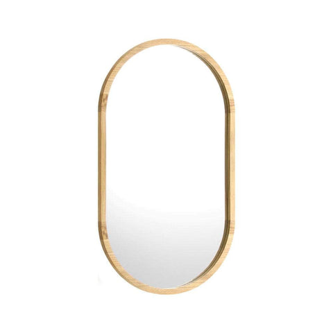 Wall Mirrors Oval Gold 84x50cm