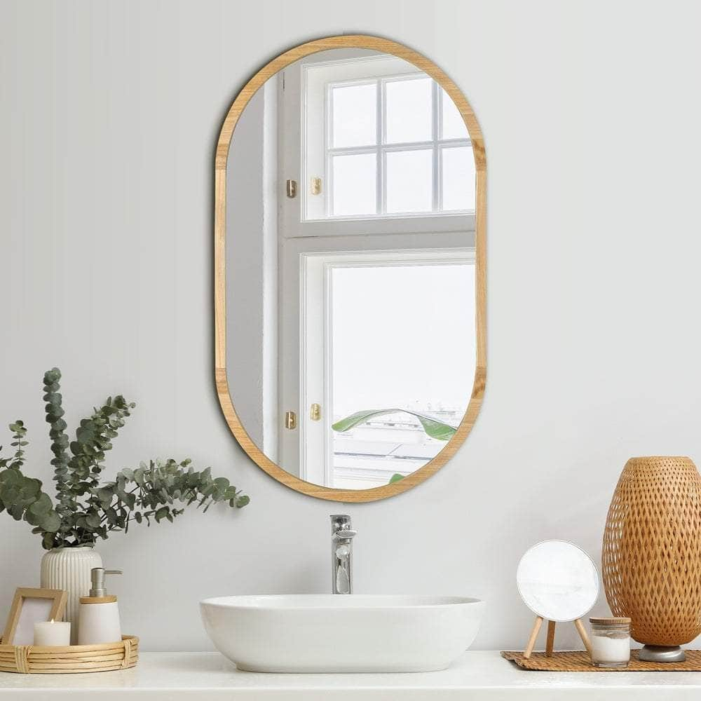 Wall Mirrors Oval Gold 84x50cm