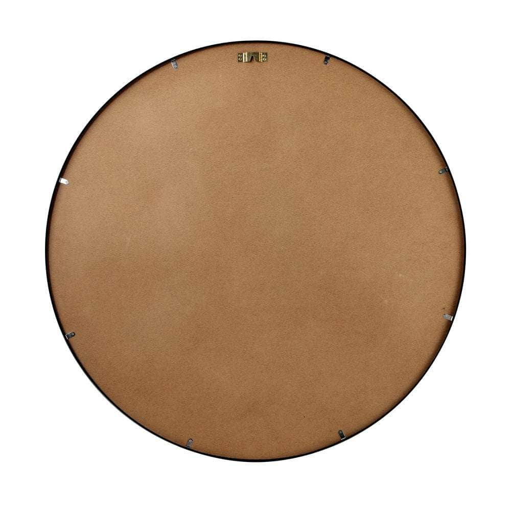 Wall Mirrors Round 50/60/70/80 cm Black/Gold/Wooden Set of 2