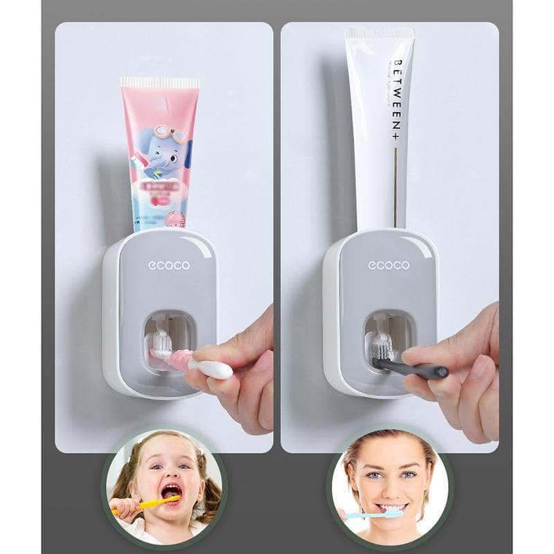 Wall Mount Automatic Toothpaste Dispenser - Black