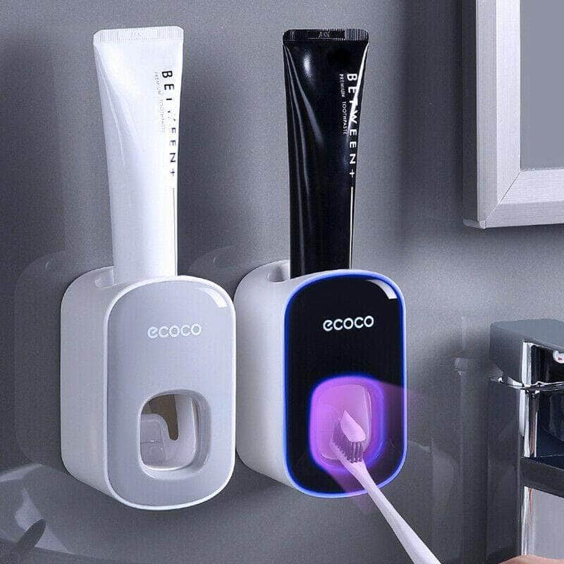 Wall Mount Automatic Toothpaste Dispenser - Black