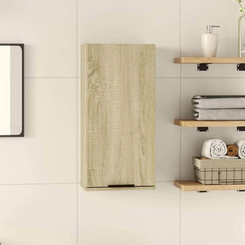 Wall-mounted Bathroom Cabinet Sonoma Oak