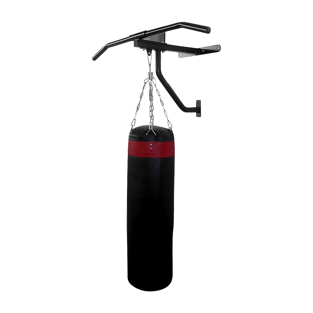 Wall-Mounted Chin Up & Punching Bag Station