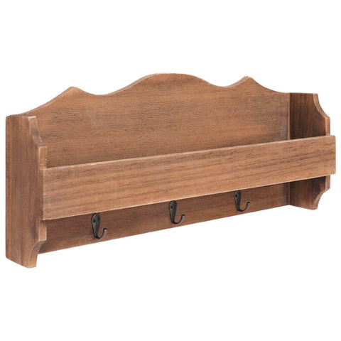 Wall Mounted Coat Rack Brown