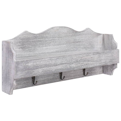 Wall Mounted Coat Rack Grey