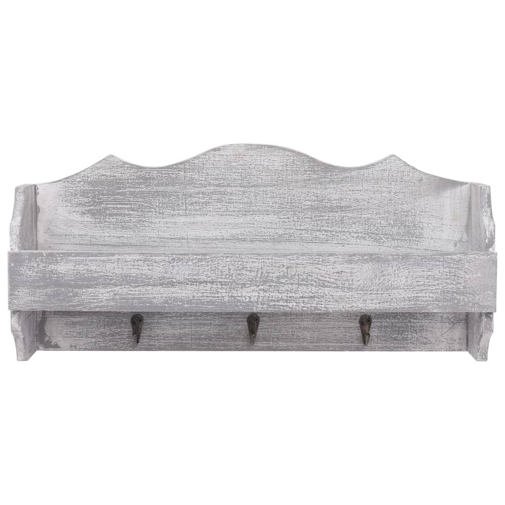 Wall Mounted Coat Rack Grey