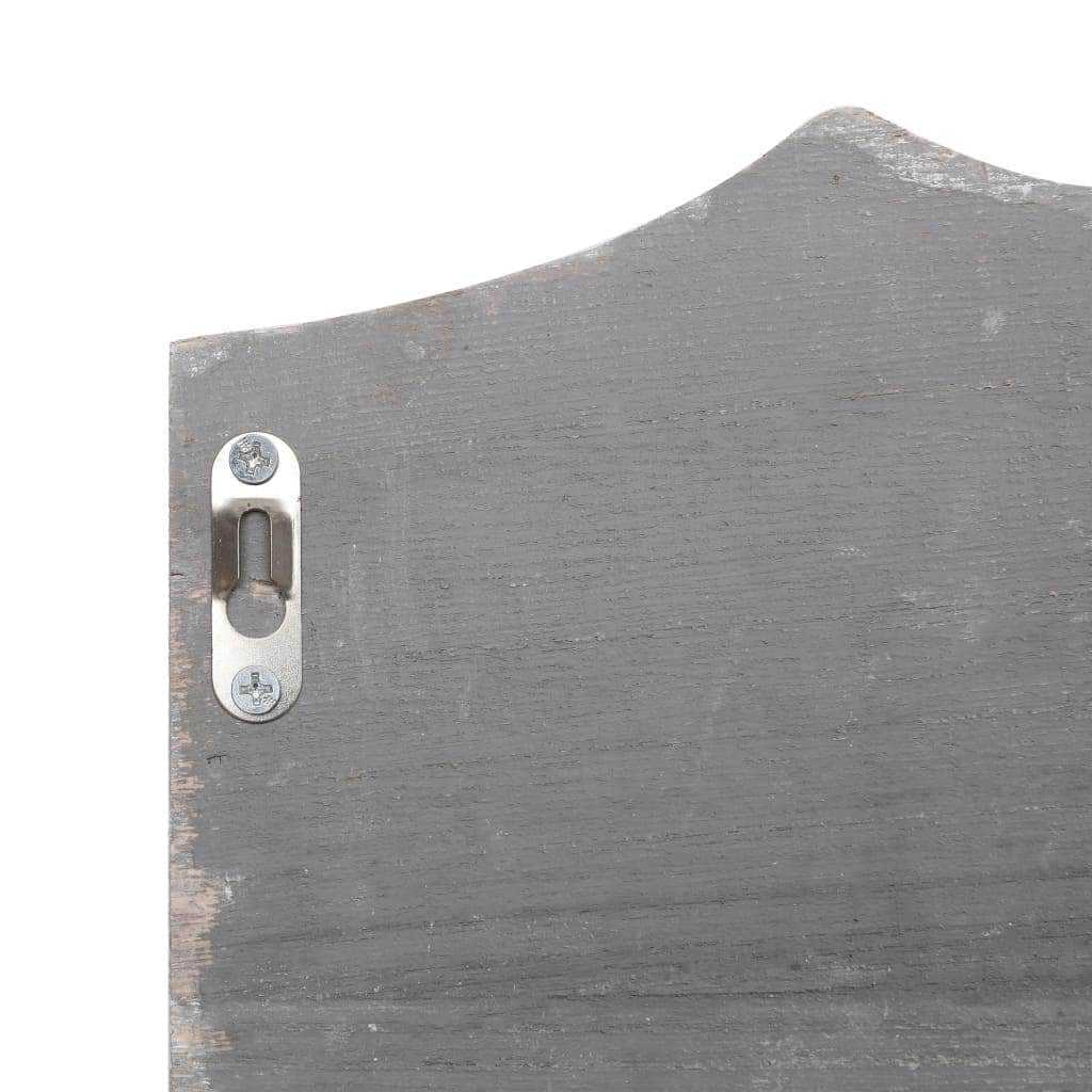 Wall Mounted Coat Rack Grey