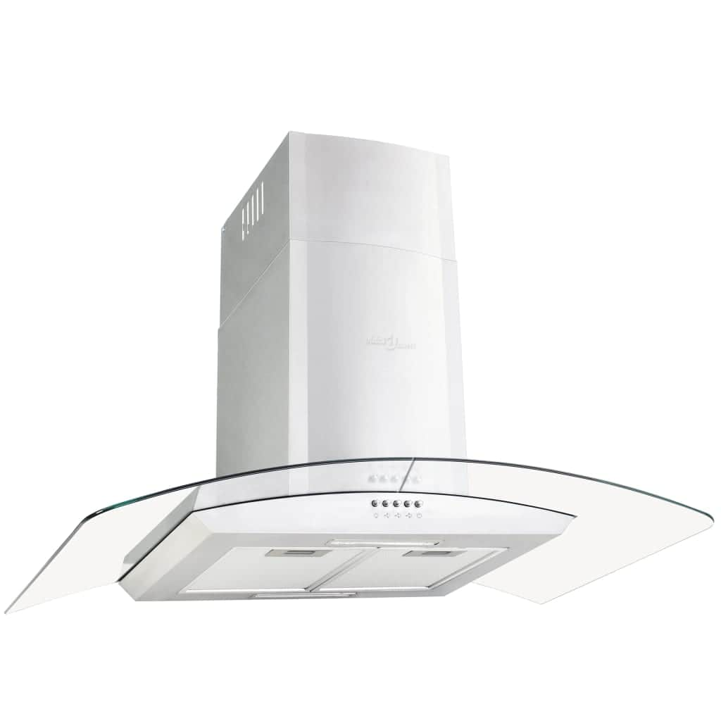 Wall Mounted Range Hood 90 cm Stainless Steel 756 mÃ‚Â³/h LED