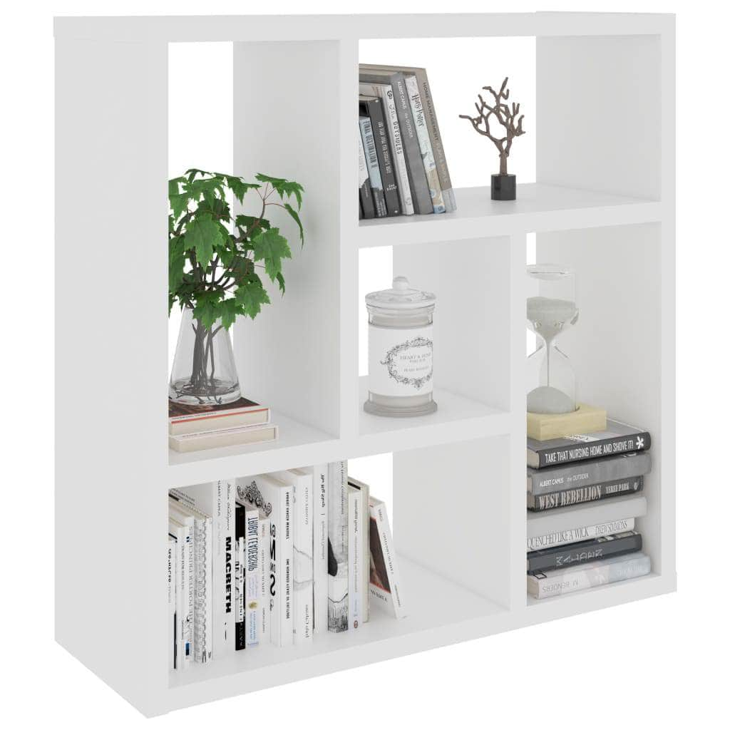 Wall Shelf White Engineered Wood