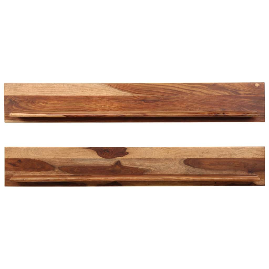 Wall Shelves 2 pcs  Solid Sheesham Wood