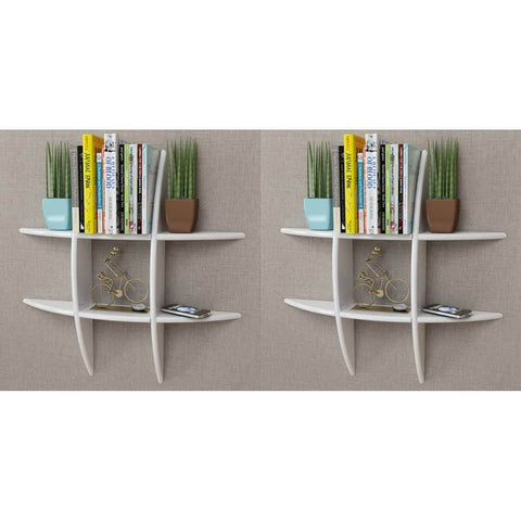 Wall Shelves 2 pcs White