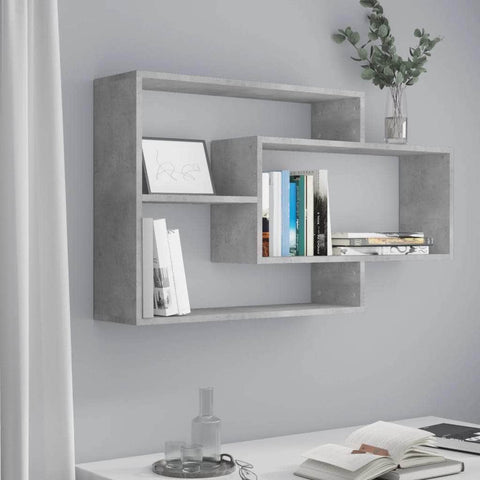 Wall Shelves Concrete Grey Chipboard