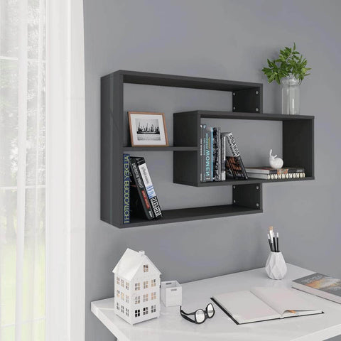 Wall Shelves Grey Chipboard