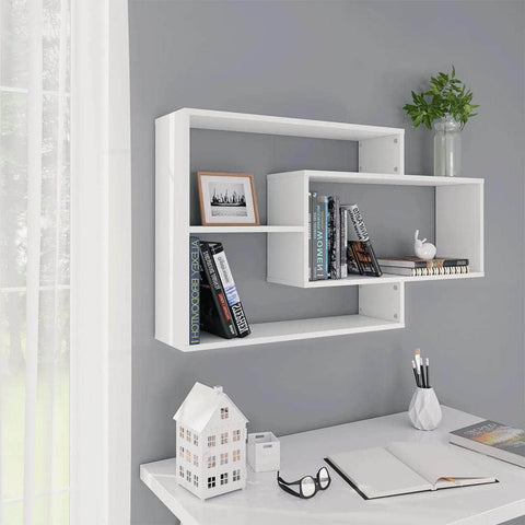 Wall Shelves White Chipboard