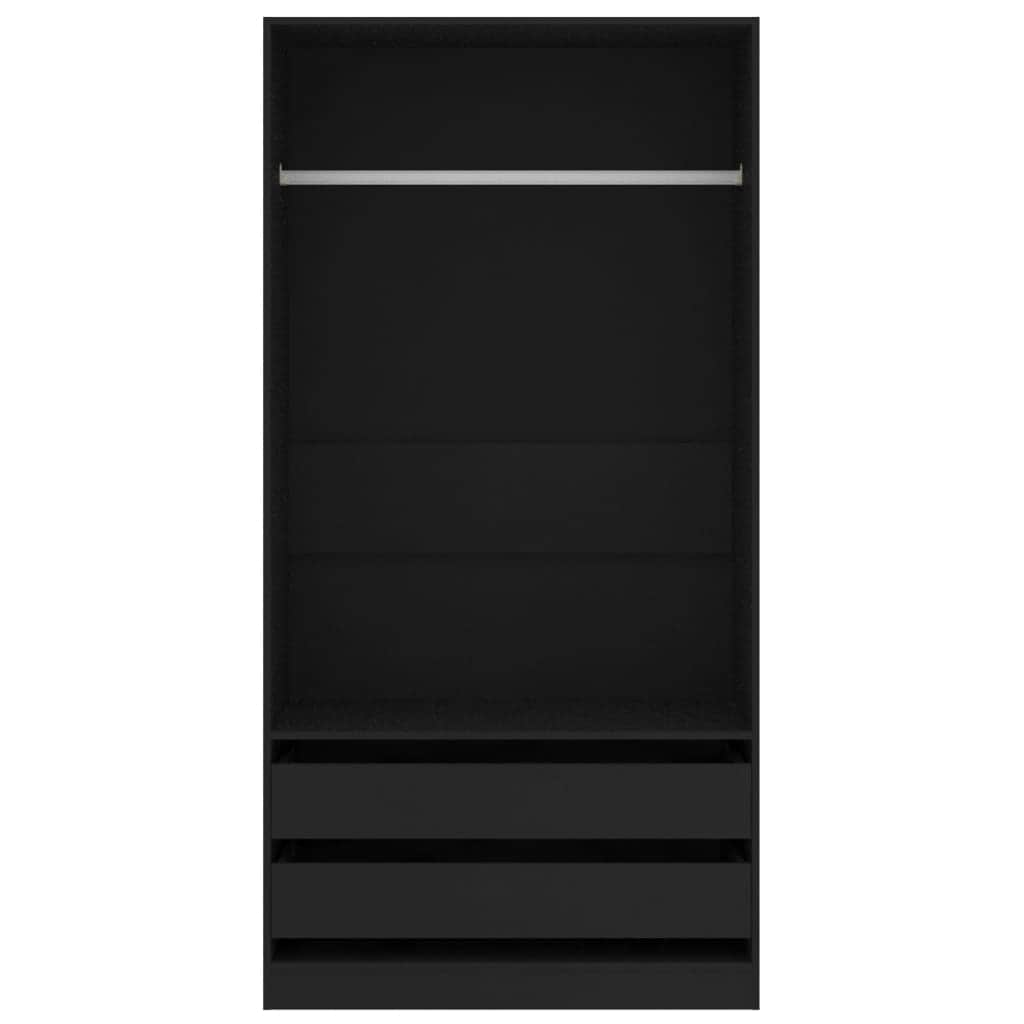 Wardrobe Black - Chipboard