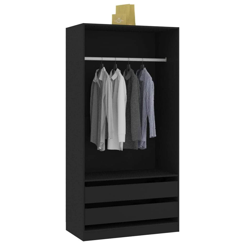 Wardrobe Black - Chipboard