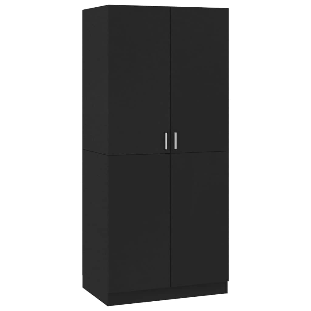 Wardrobe Black -Chipboard