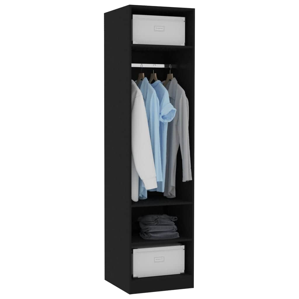 Wardrobe Black  Chipboard